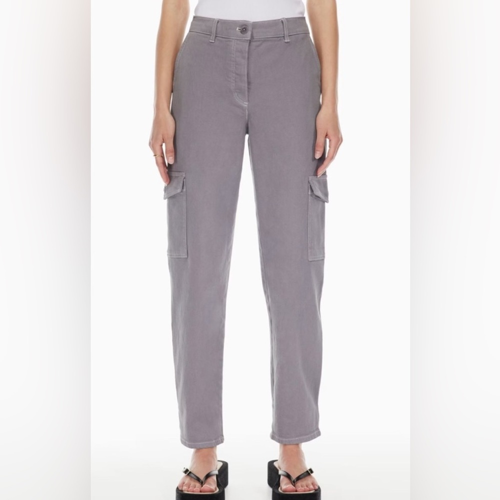 Aritzia Wilfred Free Modern Cargo Pant in Purple Slate NWT